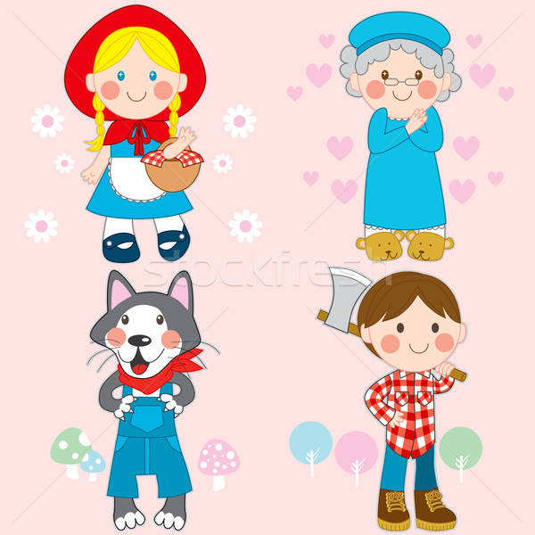 600x600 Red Riding Hood Vector Illustration Kakigori