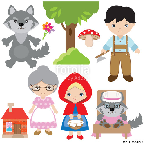 Red Riding Hood Vector at Vectorified.com | Collection of Red Riding ...