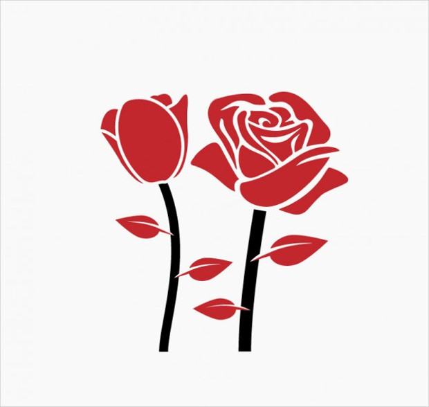 Red Rose Vector