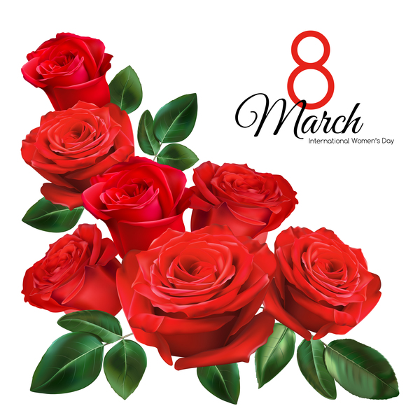 600x600 Mothers Day Card With Red Rose Vector Free Download