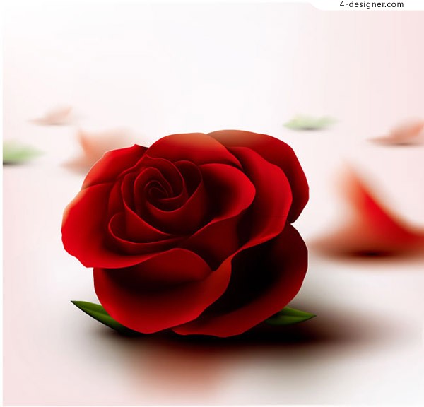 600x576 Designer Texture Red Rose Vector