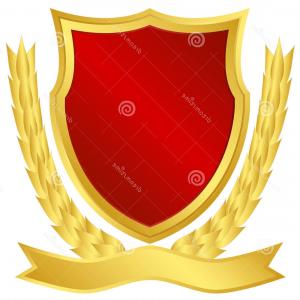 300x300 Golden Shield With Laurel Wreath Blue Vectors Savoyuptown