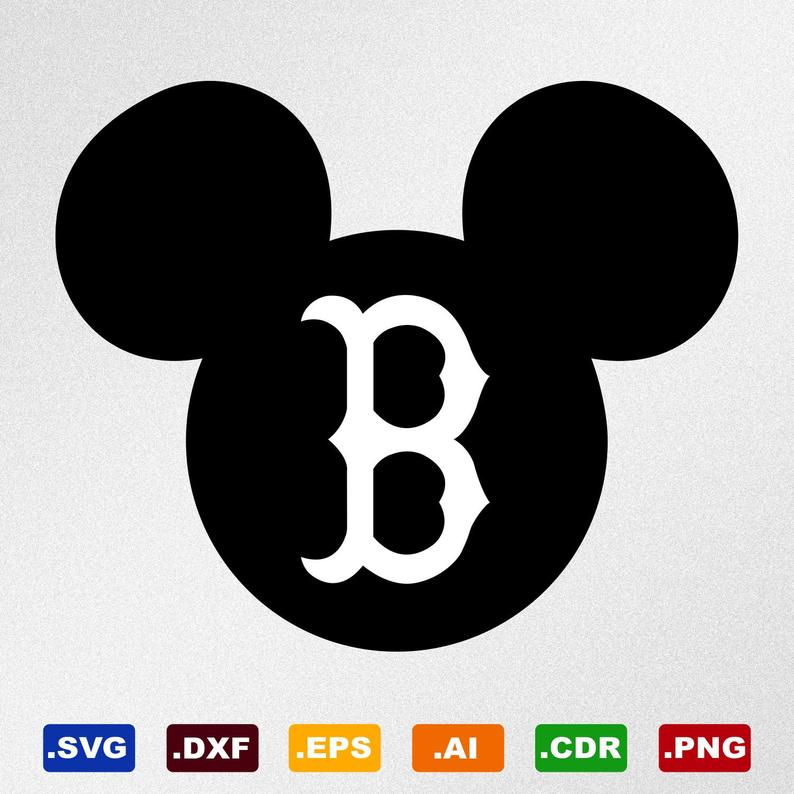794x794 Mickey Mouse Boston Red Sox Dxf Cdr Vector Etsy