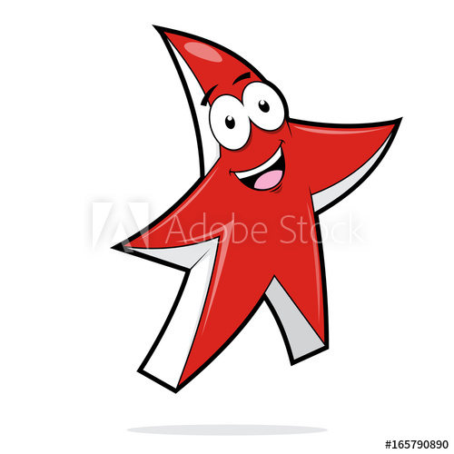 Red Star Vector Character 500x500 Red Star Vector Character