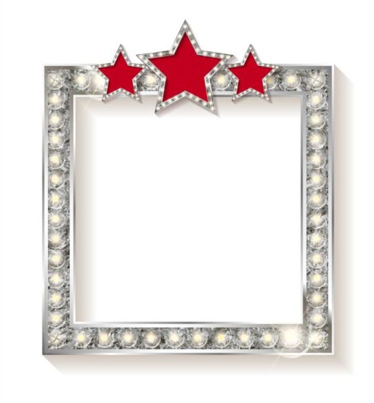 Silver Diamond Frame With Red Star Vector Free Download 545x588 Silver Diamond Frame With Red Star Vector Free Download