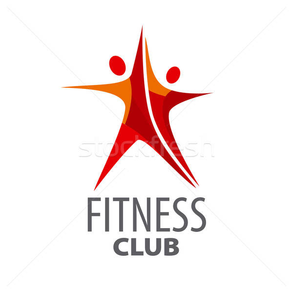 Vector Logo For Fitness In The Form Of A Red Star Vector 600x600 Vector Logo For Fitness In The Form Of A Red Star Vector