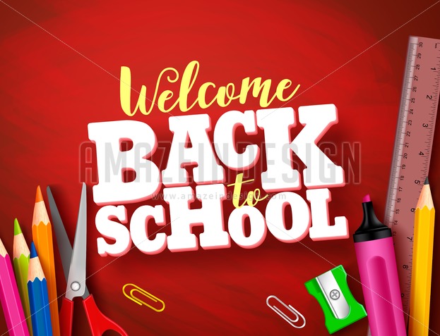 Back To School Vector Banner Design In Red Texture Background 623x477 Back To School Vector Banner Design In Red Texture Background