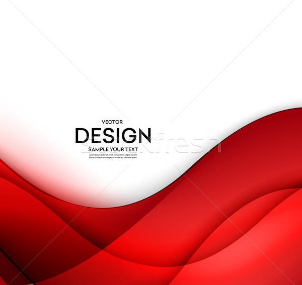 Red Vector Template Abstract Background With Curves Lines 600x567 Red Vector Template Abstract Background With Curves Lines