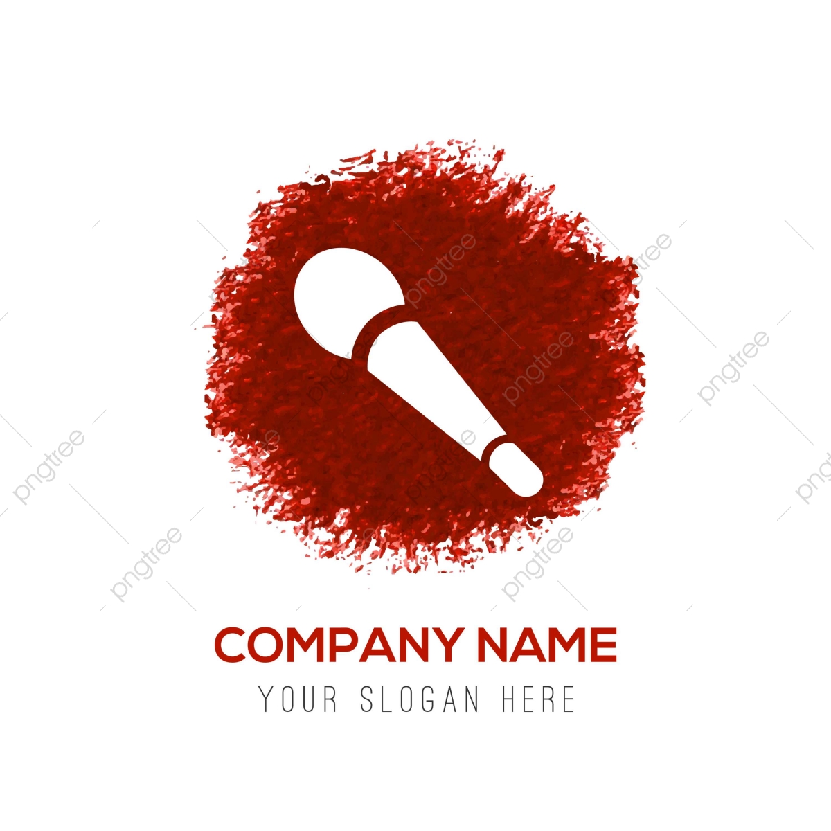 1200x1200 Microphone Icon Red Watercolor Circle Splash, App, Audience