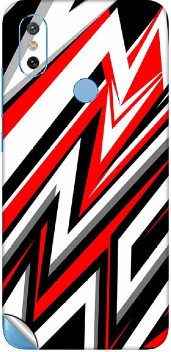 342x704 Gadgets Wrap Printed Red Vector Skin For Back Of Mi Mobile
