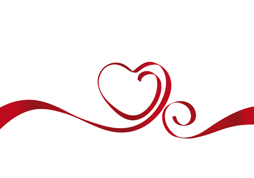 Creative Heart From Red Ribbon Design Vector Free Download 500x350 Creative Heart From Red Ribbon Design Vector Free Download