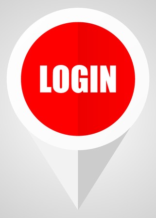 321x450 Login Vector Icon White And Red Web Pointer