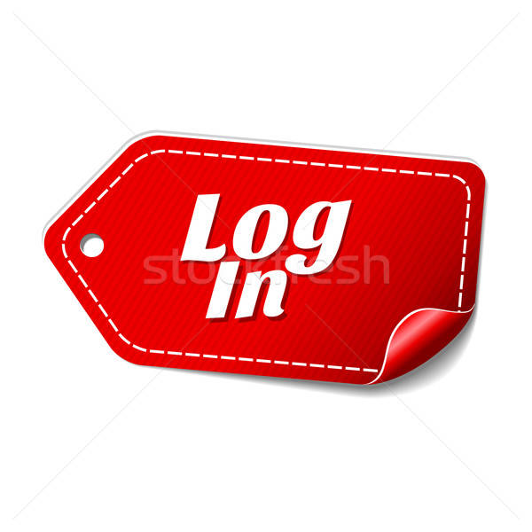 600x600 Log In Red Vector Icon Design Vector Illustration Rizwan Ali