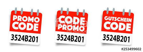 500x183 Gutscheincode Promo Code Code Promo Stock Image And Royalty