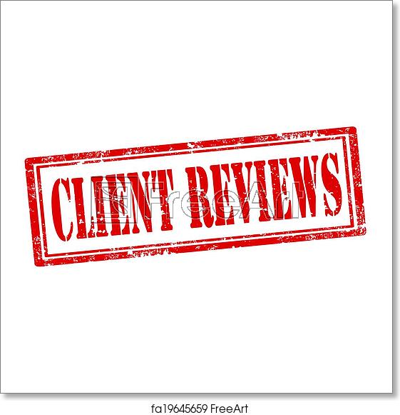 561x581 Free Art Print Of Client Reviews St Grunge Rubber Stamp