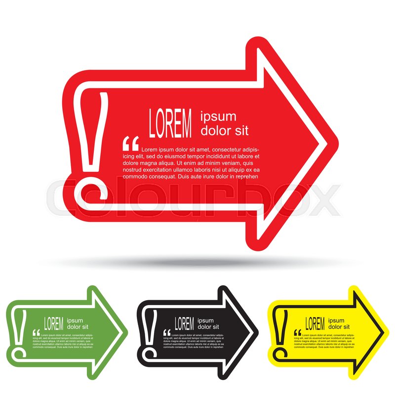 800x800 Exclamation Mark Icon Attention Sign Stock Vector Colourbox