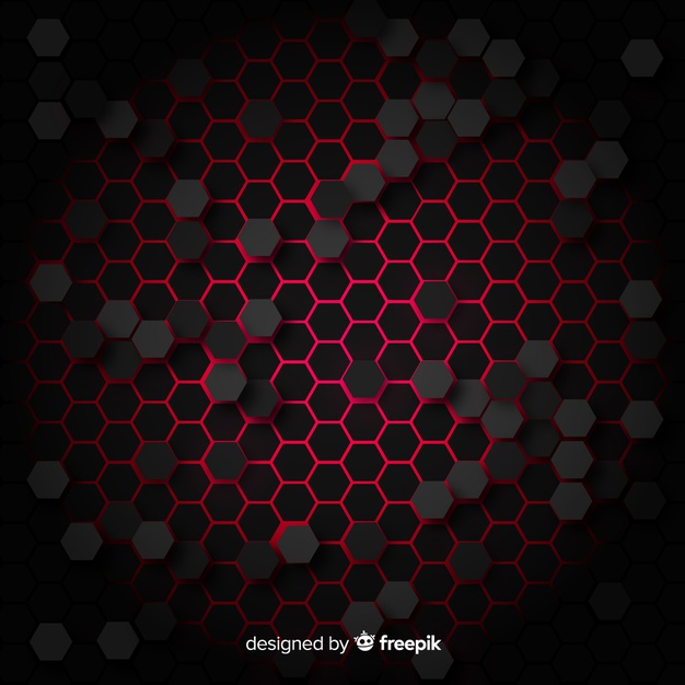 626x626 Technological Honeycomb Background In Red Vector Free Download
