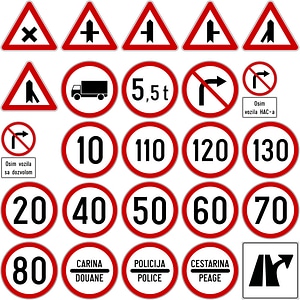 300x300 Road Signs Of Hungary Free Download Creazilla