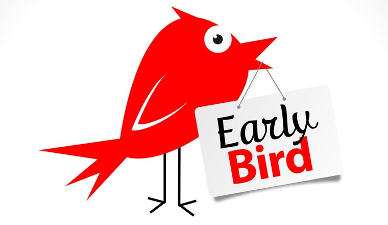 760x440 Early Bird Vector Image