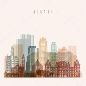300x300 Stock Illustration Albany State New York Skyline Catchsplace