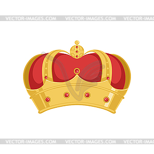 300x300 Golden Pope Or King Crown Crown With Red Velvet