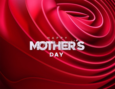 400x308 Happy Mothers Day Vector Holiday Illustration Of White Label
