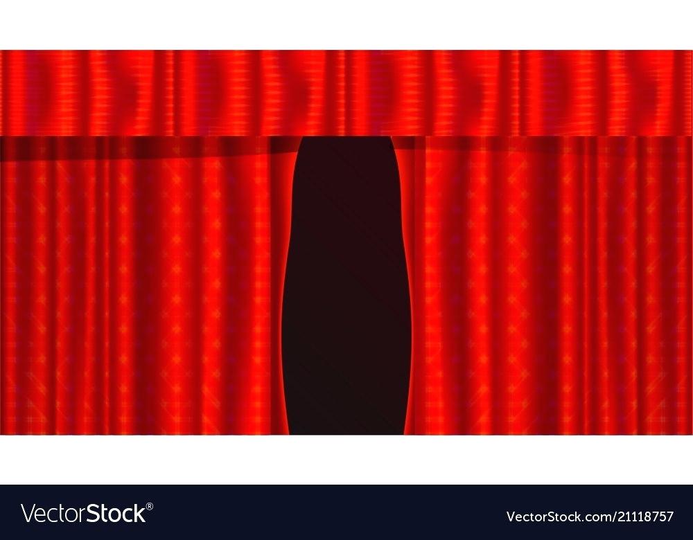 1000x780 Red Realistic Theater Curtains Opening Velvet Vector Image Theatre