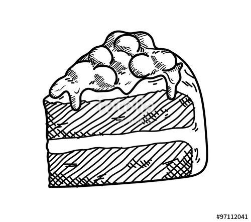 500x442 Red Velvet Doodle, A Hand Drawn Vector Doodle Illustration