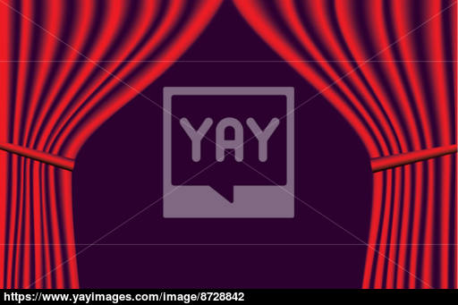 512x341 Vector Red Velvet Theater Curtains Vector