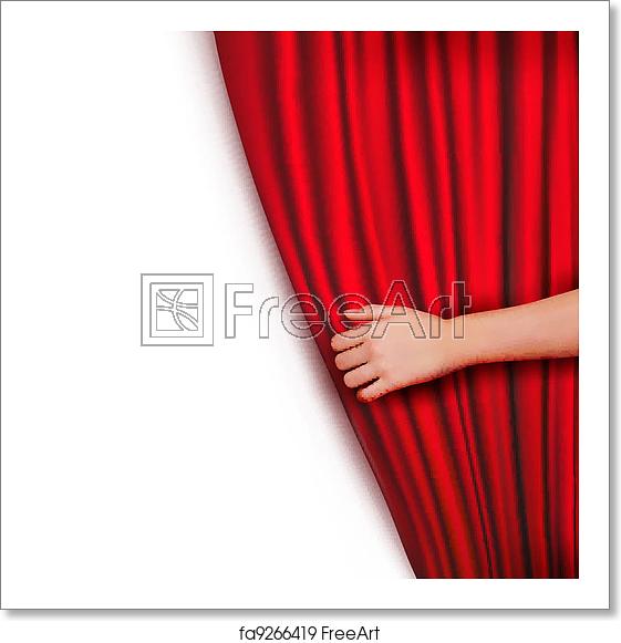 561x581 Free Art Print Of Background With Red Velvet Curtain Background