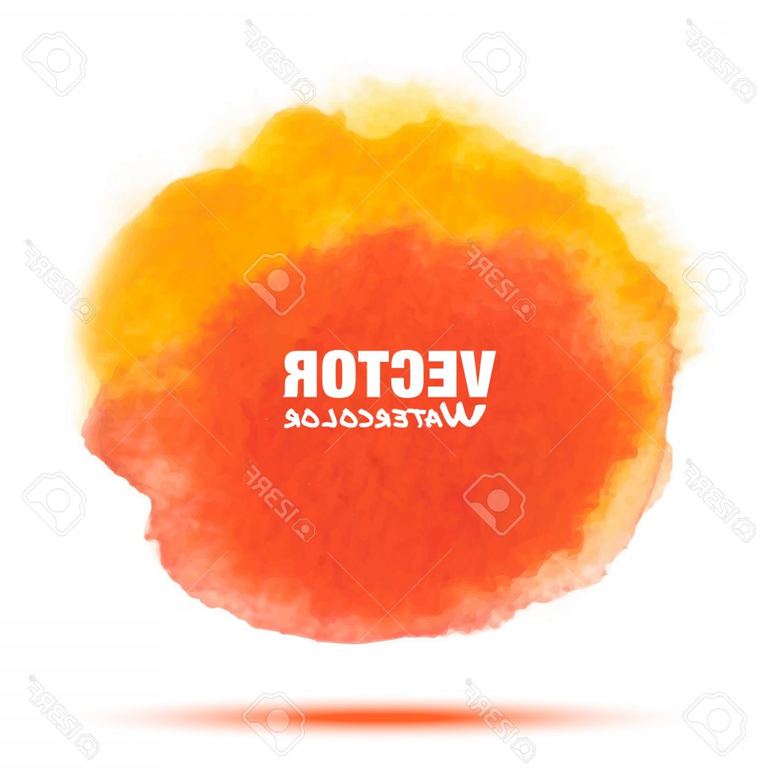 1560x1560 Photostock Vector Bright Red Orange Transparent Honey Watercolor