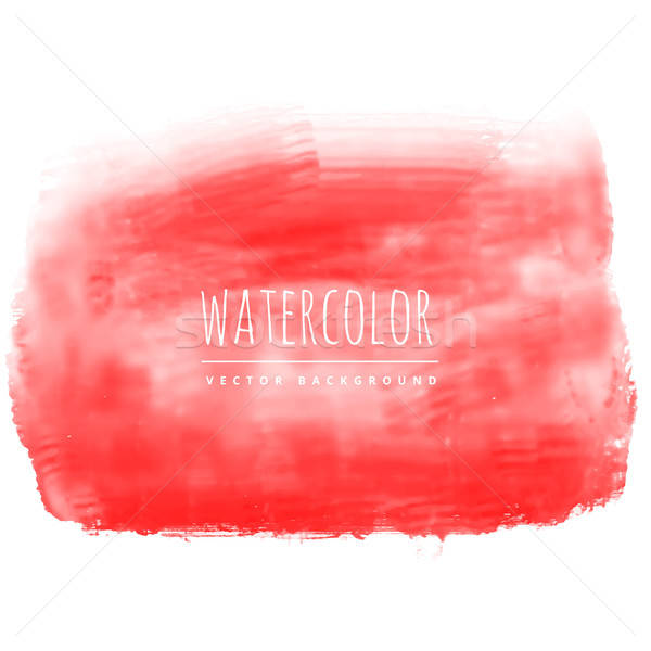 600x600 Red Real Watercolor Vector Stain Vector Illustration Star Line