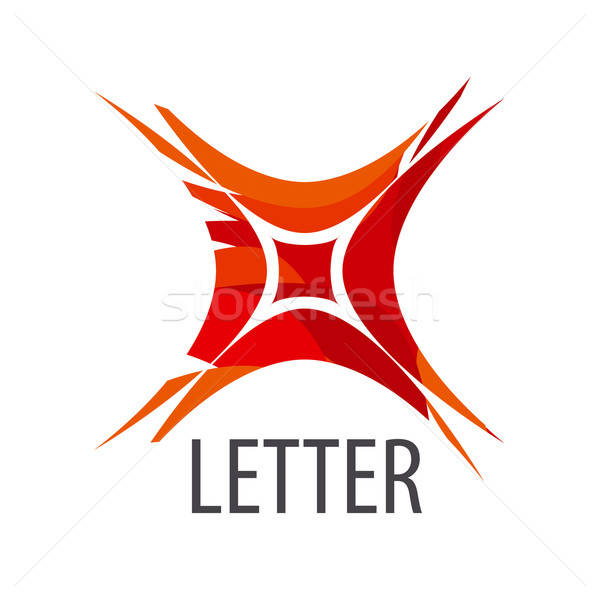 600x600 Abstract Vector Logo Red Letter X Vector Illustration Aleksej