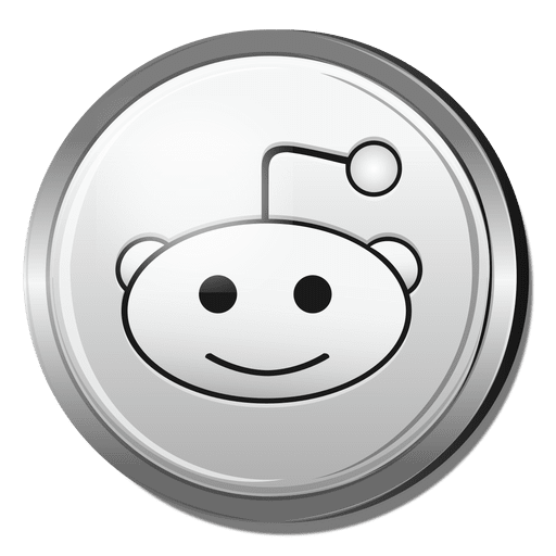 512x512 Reddit Silver Icon