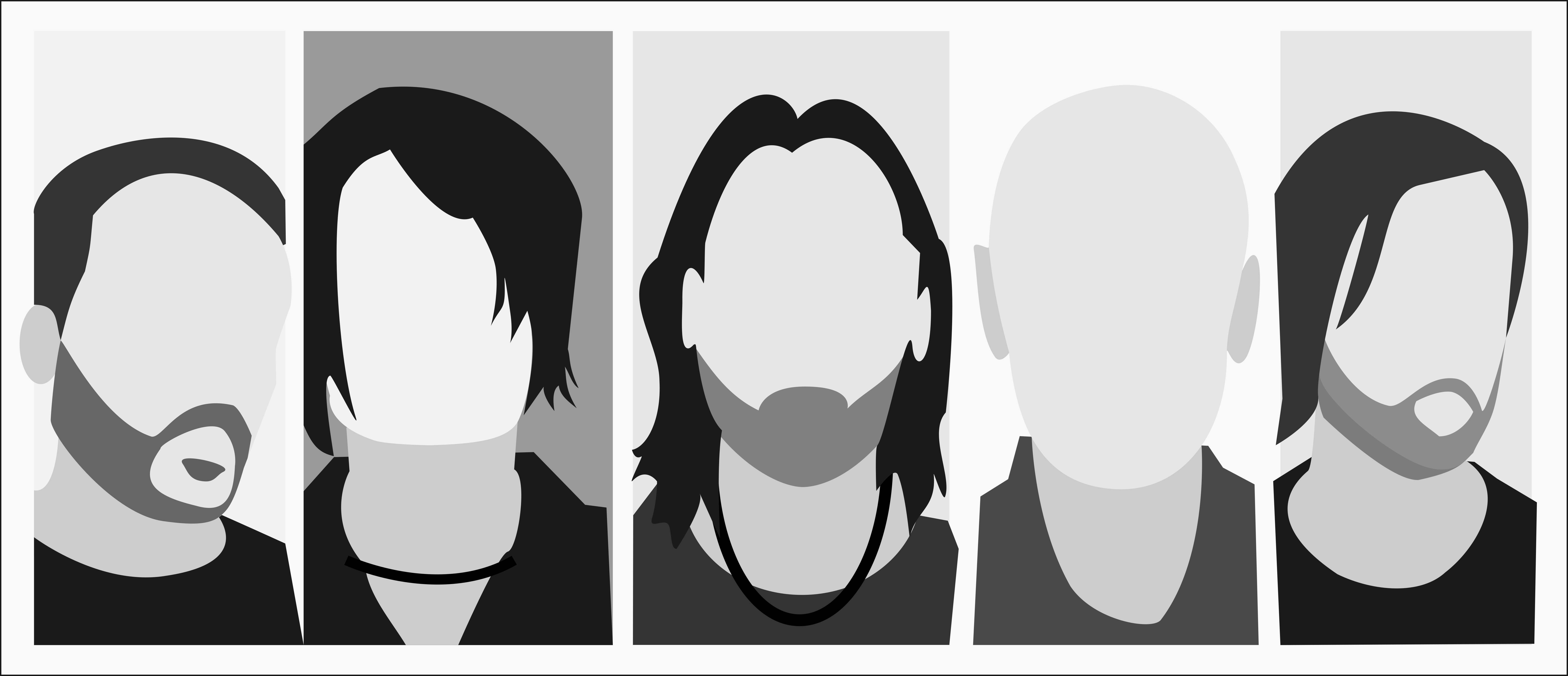 6849x2955 I Spent My New Year's Eve Making Some Vector Art Enjoy Radiohead