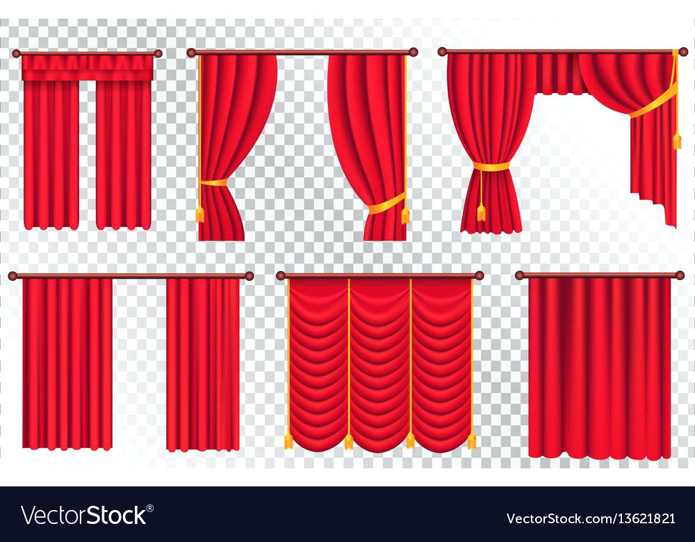 1000x780 Curtains Red Red Curtains Set Theater Curtain Vector Image