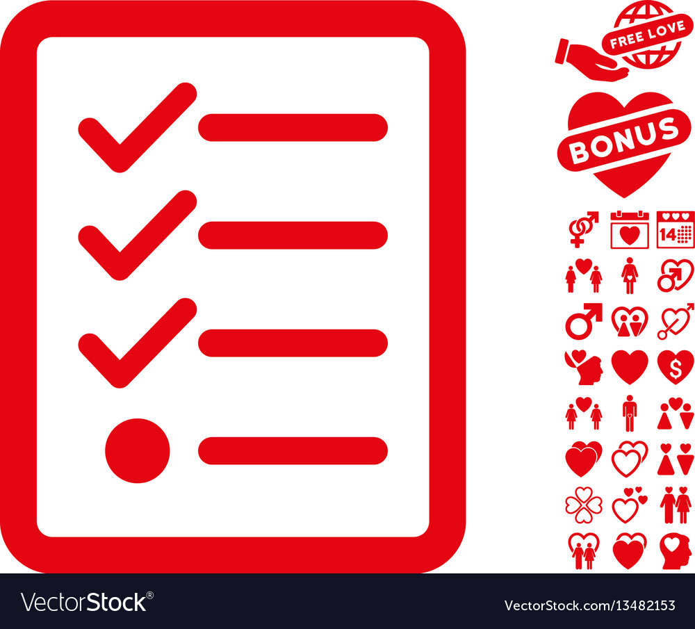 1000x905 Dating Hecklist Icon With Bonus Royalty Free Vector Image Funny