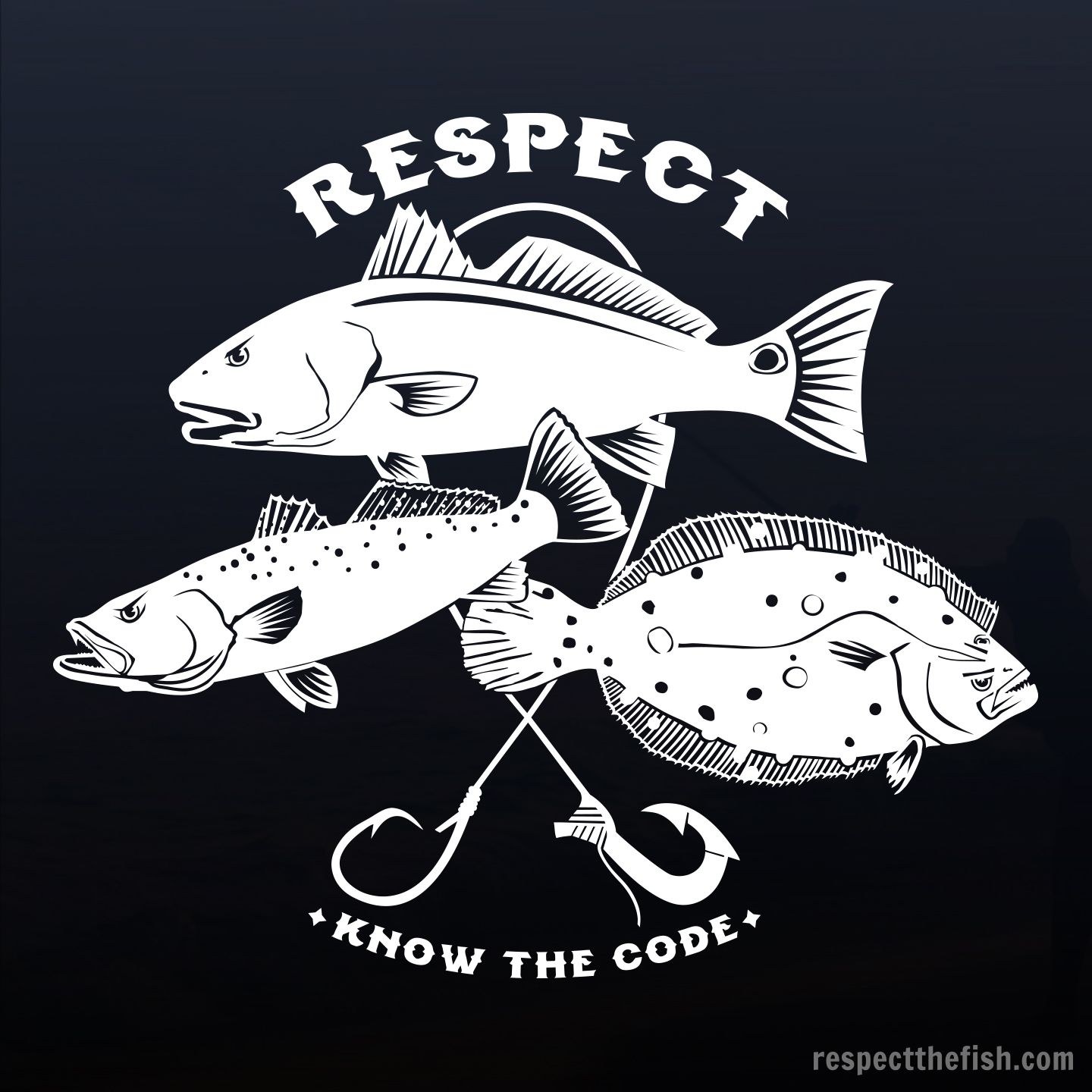 1440x1440 Inshore Slam Ii Decal Fishing Fish Silhouette, Fish Design