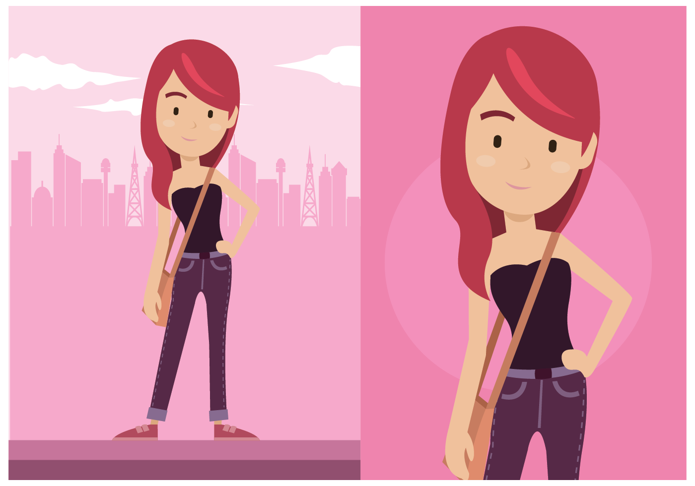 1400x980 Redhead Free Vector Art