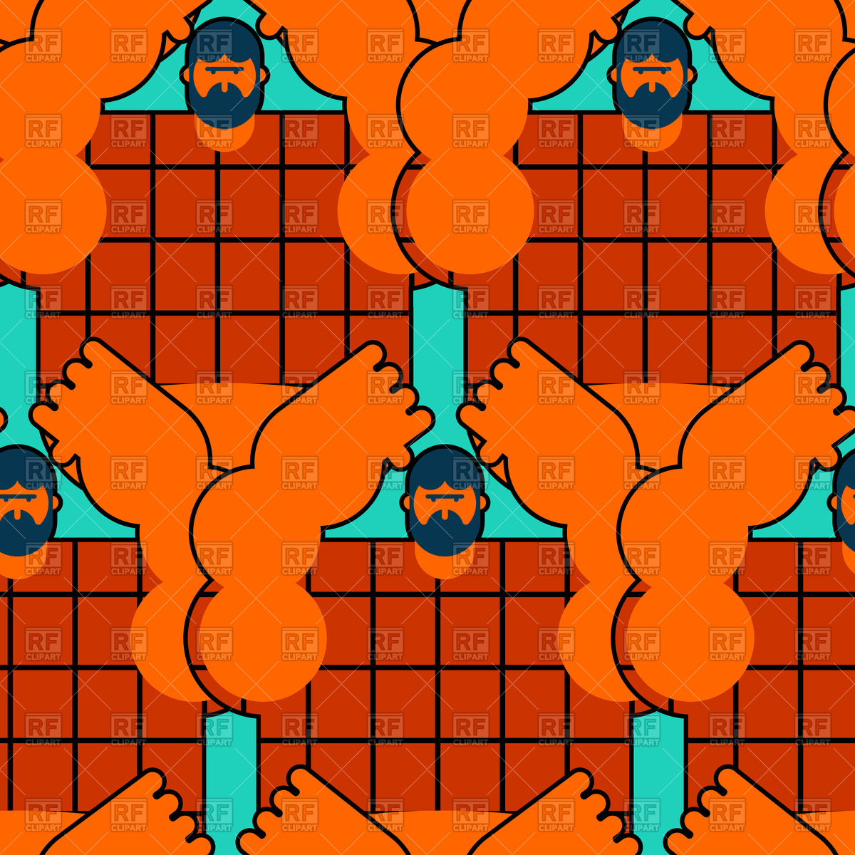 1200x1200 Redneck Seamless Pattern