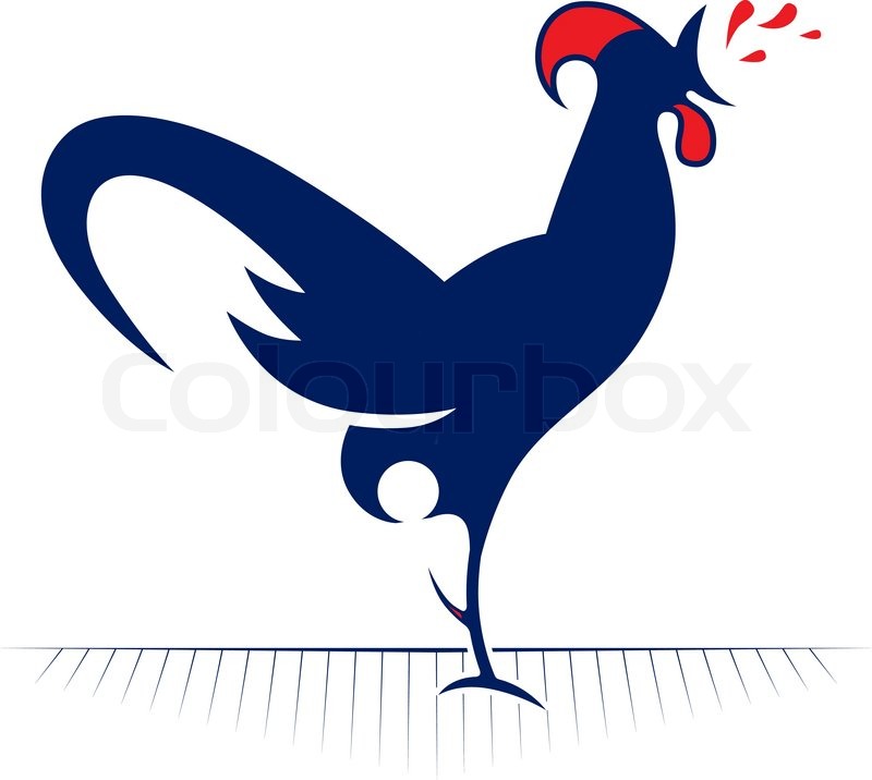 800x716 Cartoon Style Of Rooster Redneck Icon Stock Vector Colourbox