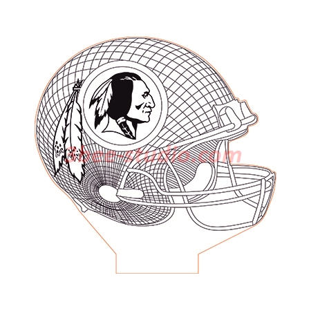 450x450 Washington Redskins Nfl Helmet Illusion Lamp Plan Vector