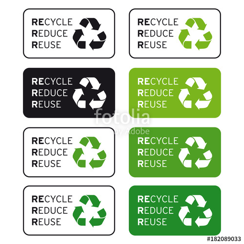 Recycle Reduce Reuse Logo Set Stock Image And Royalty Free Vector 500x500 Recycle Reduce Reuse Logo Set Stock Image And Royalty Free Vector