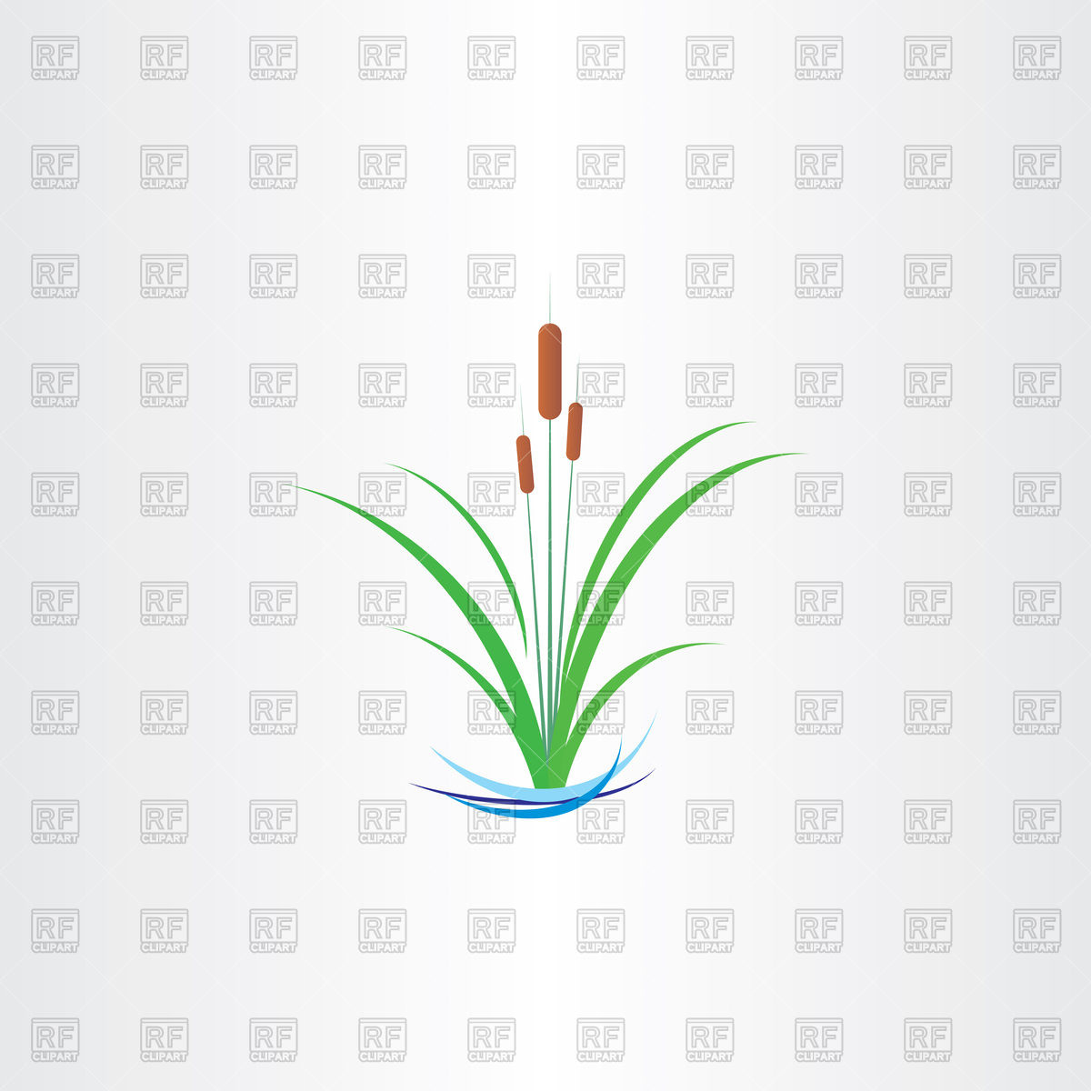 1200x1200 Green Reed Bulrushes Icon Vector Image Of Plants And Animals