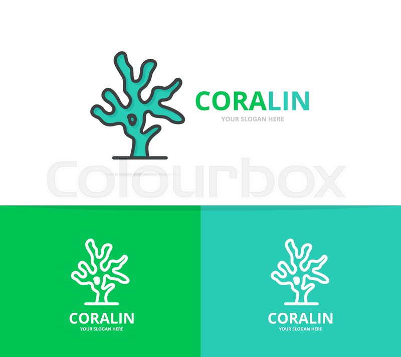 Vector Of Coral Logo Unique Reef And Stock Vector Colourbox 800x711 Vector Of Coral Logo Unique Reef And Stock Vector Colourbox