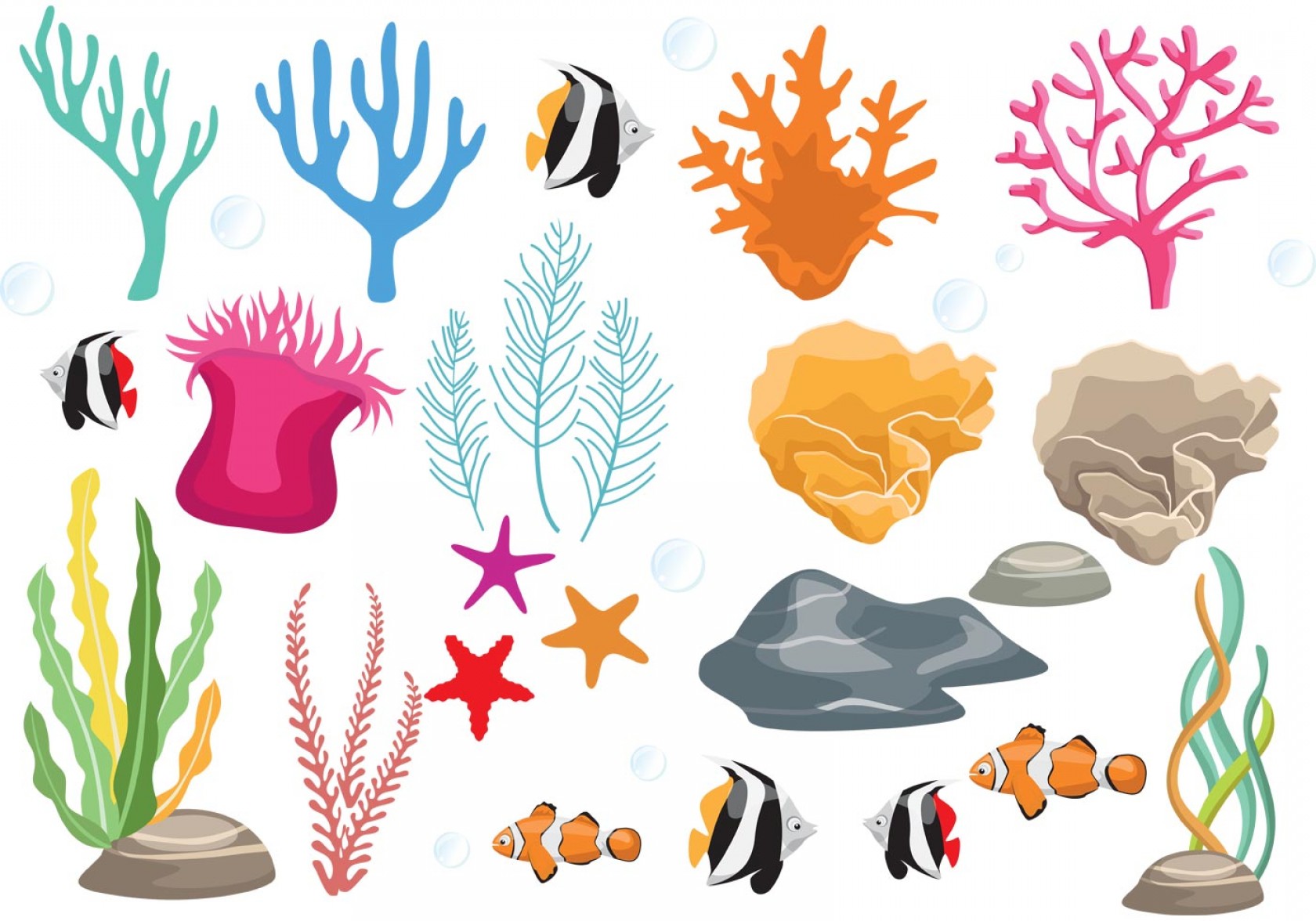 1680x1176 Coral Reef With Fish Vectors Cqrecords
