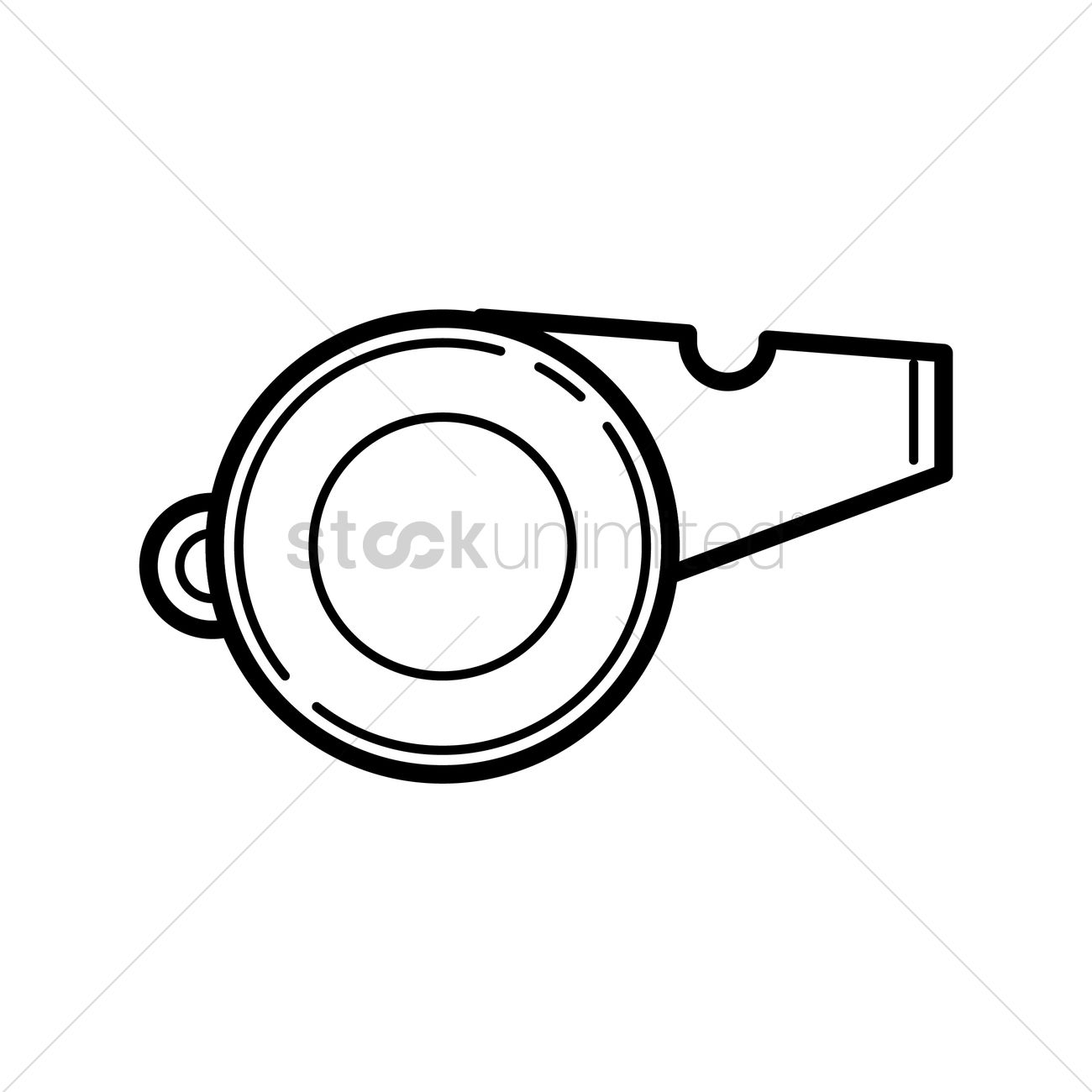 Referee Whistle Vector Image 1300x1300 Referee Whistle Vector Image