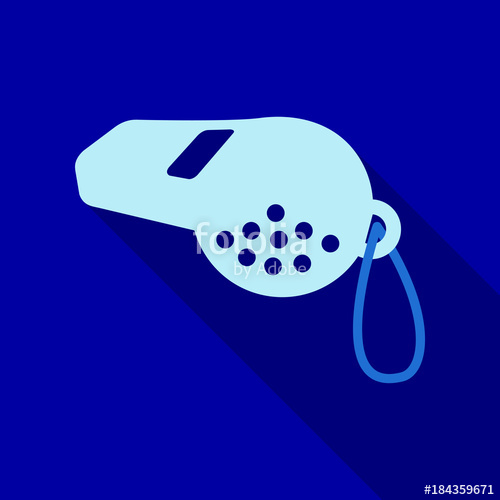 Referee Whistle Vector Illustration Isolated On Background Stock 500x500 Referee Whistle Vector Illustration Isolated On Background Stock