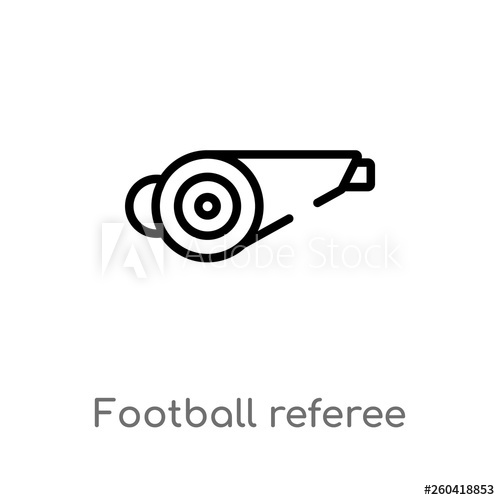 Outline Football Referee Whistle Vector Icon Isolated Black 500x500 Outline Football Referee Whistle Vector Icon Isolated Black