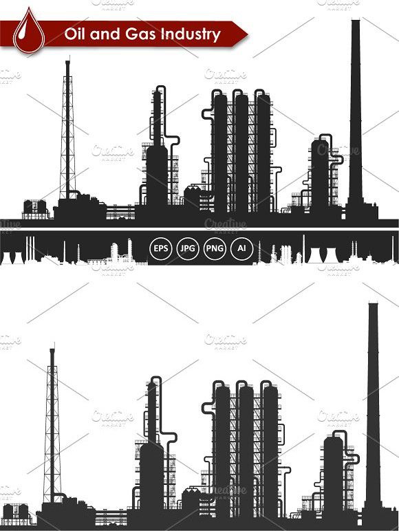 580x772 Oil And Gas Refinery Plant Vector Chemistry Design Plant